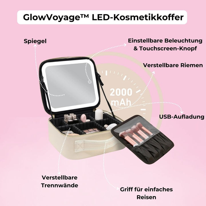 GlowVoyage™ LED-Kosmetikkoffer