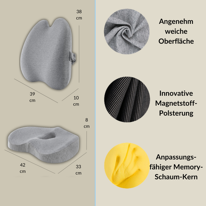 KomfortPlus Sitz- und Rückenkissen