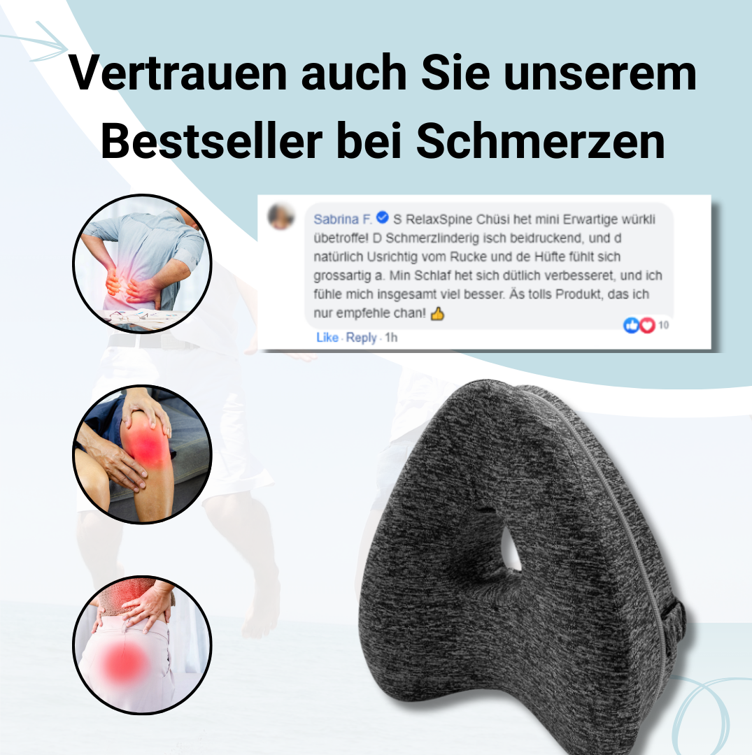 RelaxSpine™ Kissen | lindert Rücken-, Hüftschmerzen